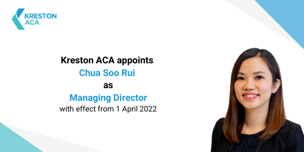Kreston ACA appoints Chua Soo Rui as Managing Director